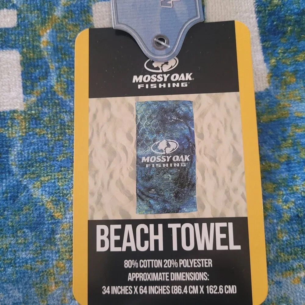 Mossy Oak Fishing Beach Towel